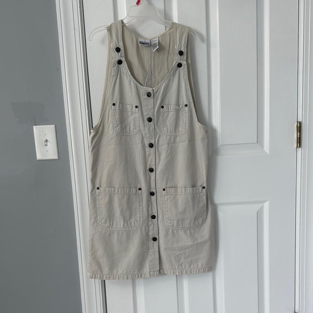 Basic Editions Beige Cotton Tank